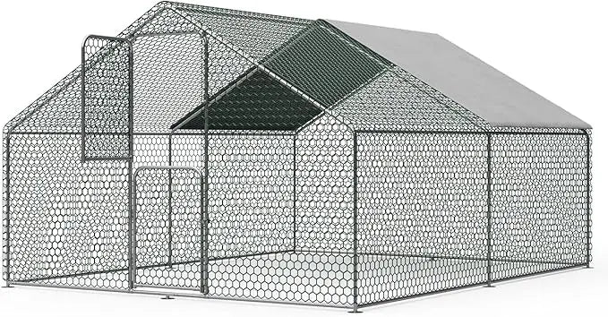 XMSJ Walk In Chicken Coop Outdoor Weather Resistant