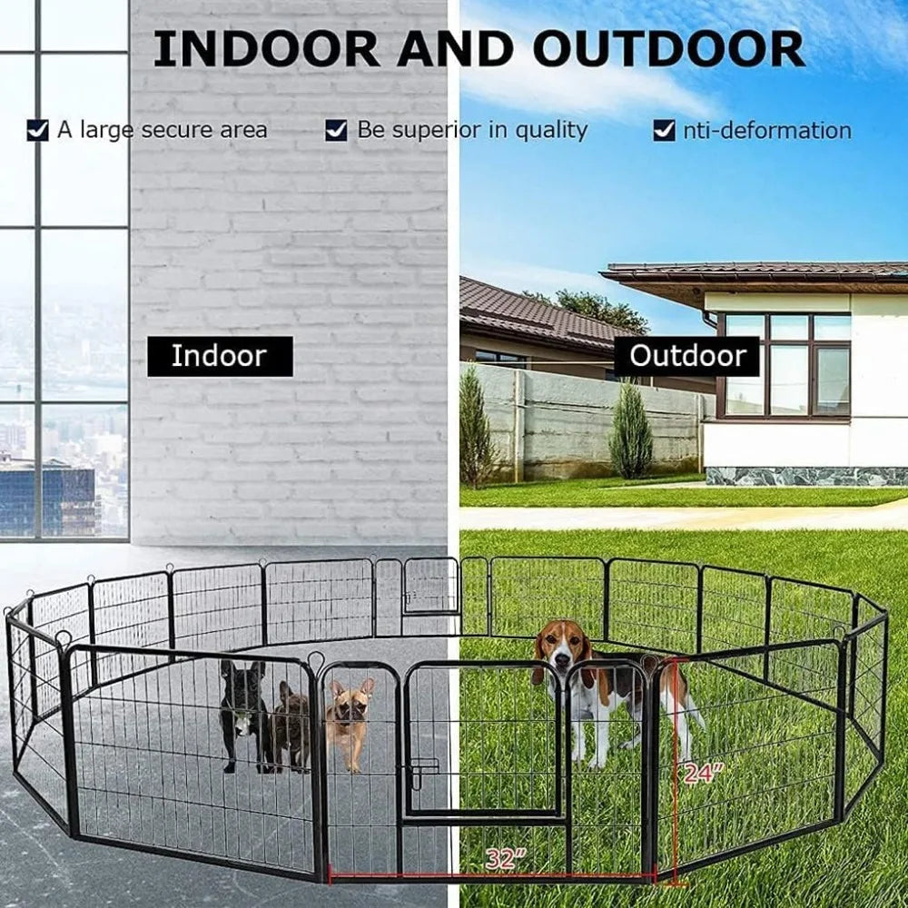 Hign-concerned Heavy Duty Metal Pet Exercise Pen 16 Panels