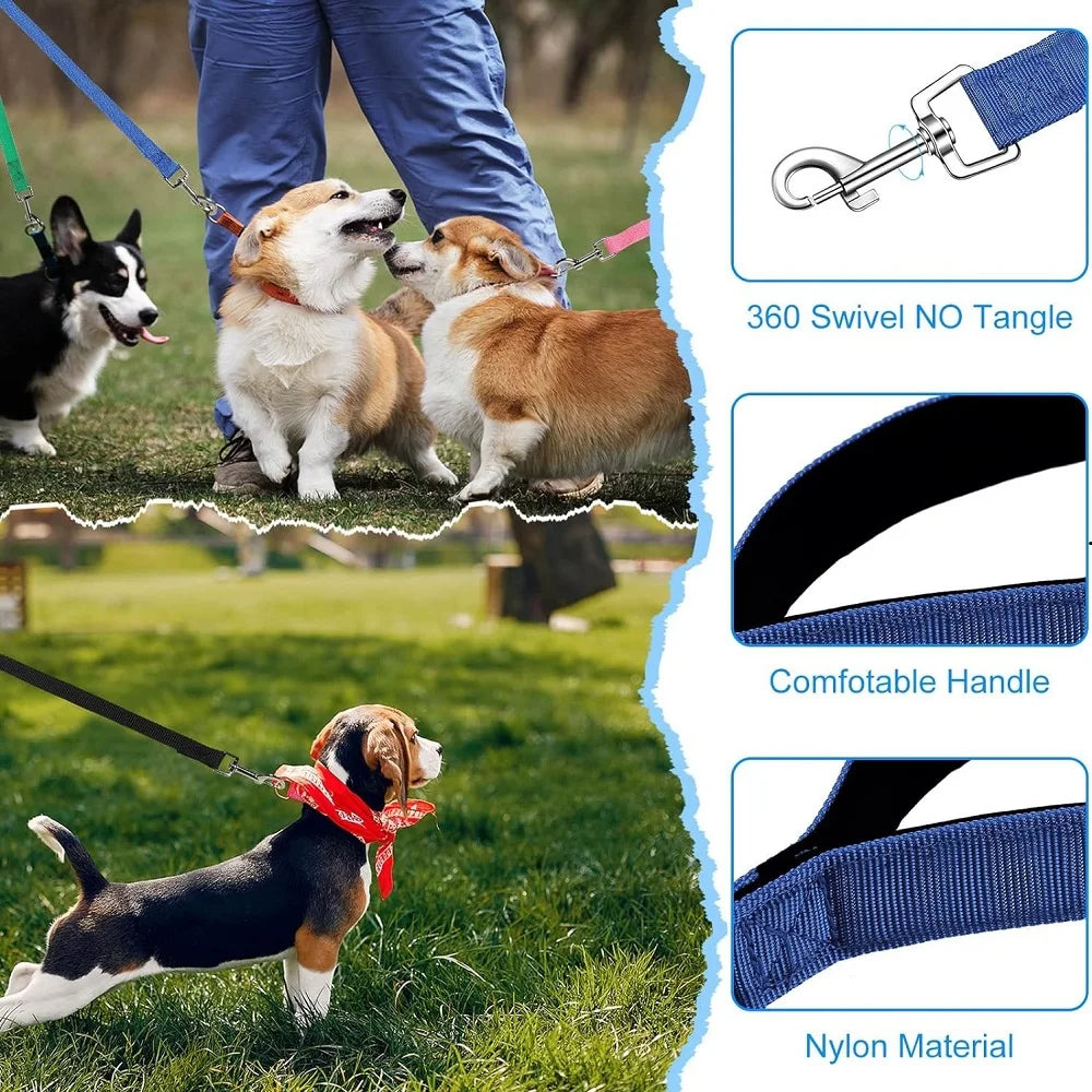 NONECN Reflective Nylon Dog Leash For Outdoor Training