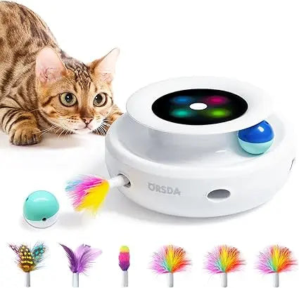Hign-concerned ORSDA 2In1 Interactive Cat Toy With Auto On