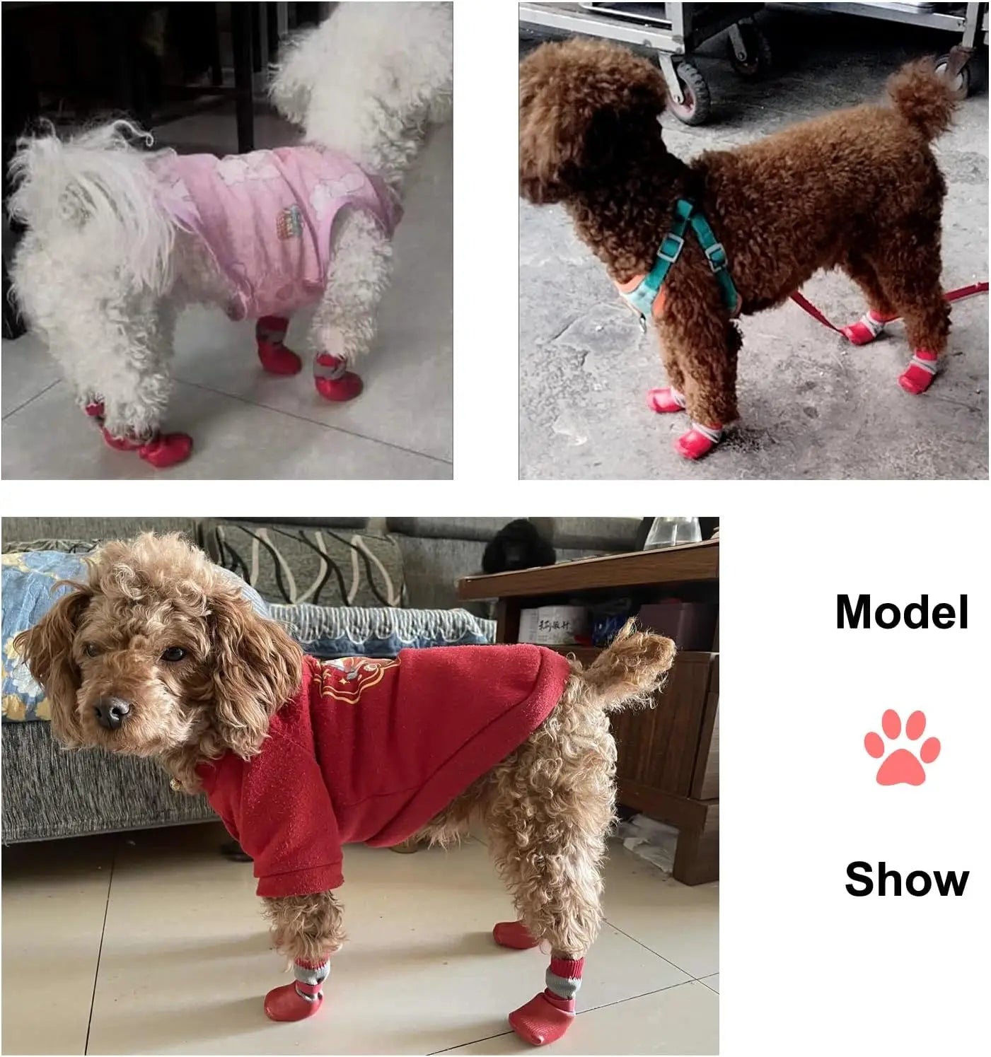 Pet Dog Shoes Non-slip Waterproof Boots For Small Medium Pets