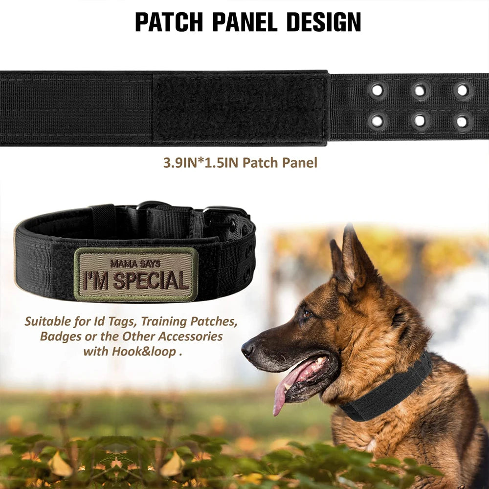 Durable Nylon Military Tactical Dog Collar For Training
