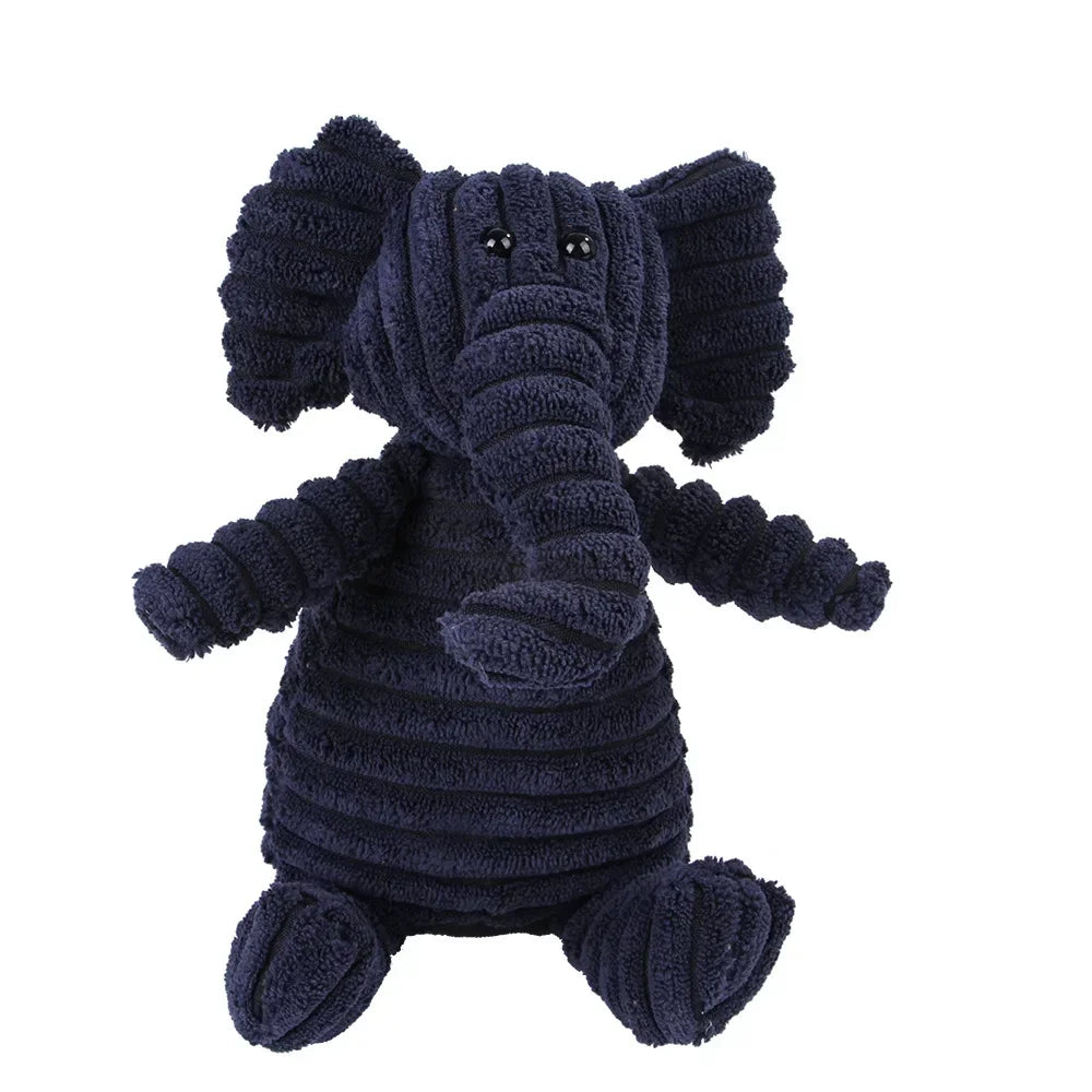 Corduroy Plush Dog Toy Bite Resistant Squeaky For All Dogs
