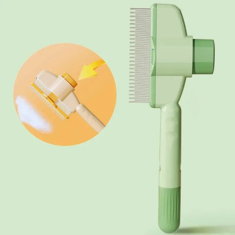 Self-Cleaning Dog Grooming Brush One Button Hair Remover