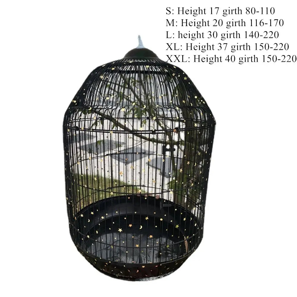 Nylon Mesh Bird Cage Cover Parrot Seed Catcher Net