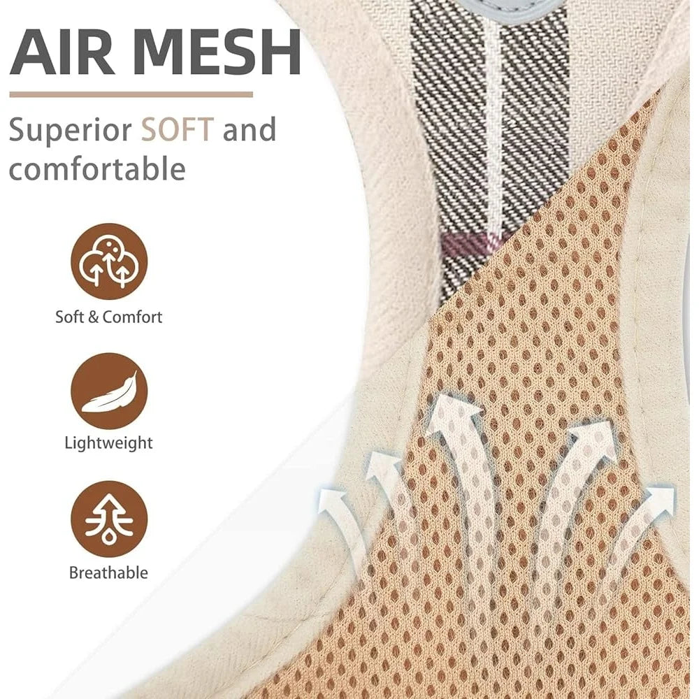 Fujian Dog Harness Set No Pull Step In Leash Breathable