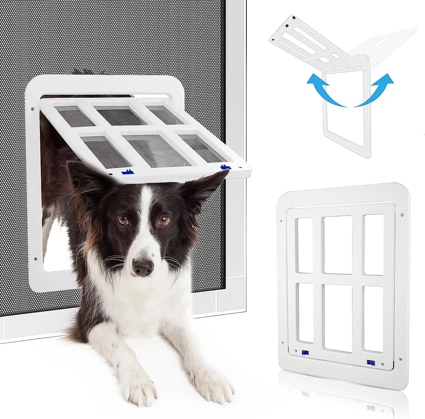 ATUBAN Magnetic Lockable Dog Door For Sliding Door