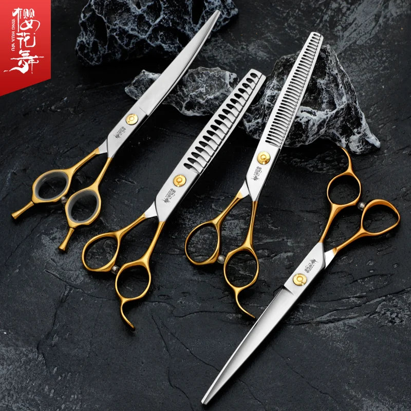 Sakura Dance Professional Pets Scissors Grooming Set For Dogs 440C