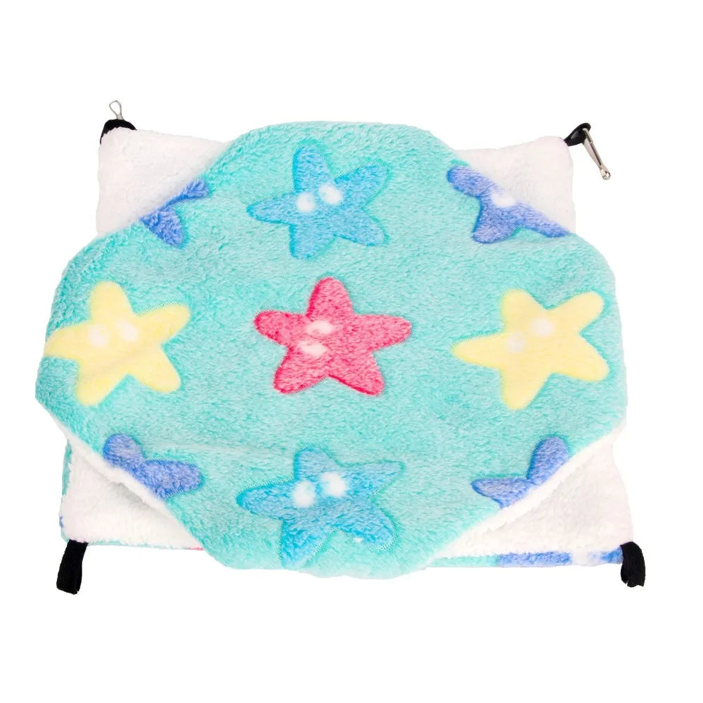 Hamster Guinea Pig Hammock Nest Double Layer Fleece Cage Accessory