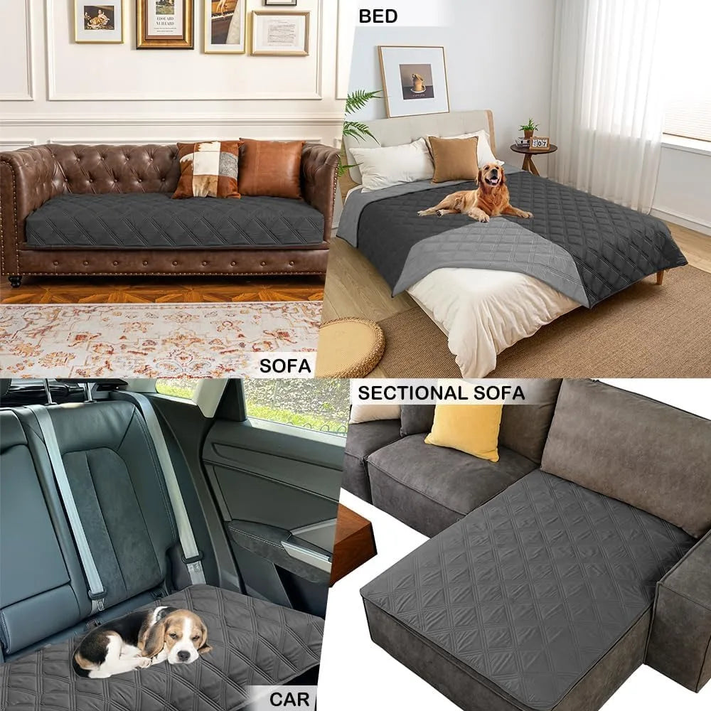 Waterproof Reversible Dog Blanket Protector For Furniture