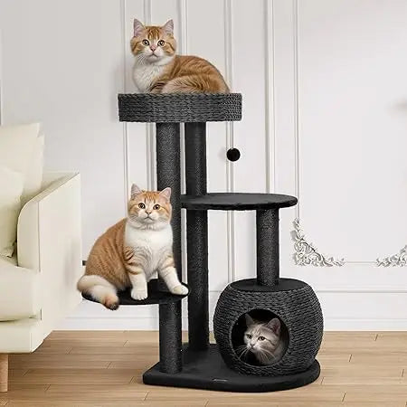 DAFIFY Modern Cat Tree Indoor Cats With Sisal Scratching