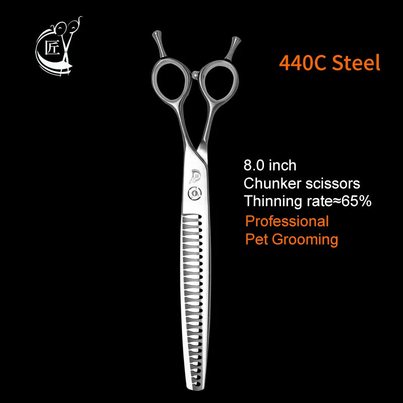 Crane 7.5/8.0inch Dog Beauty Scissors Professional Thinning Scissors Pet Items Chunker Scissors Dog Pets Supplies Accesories