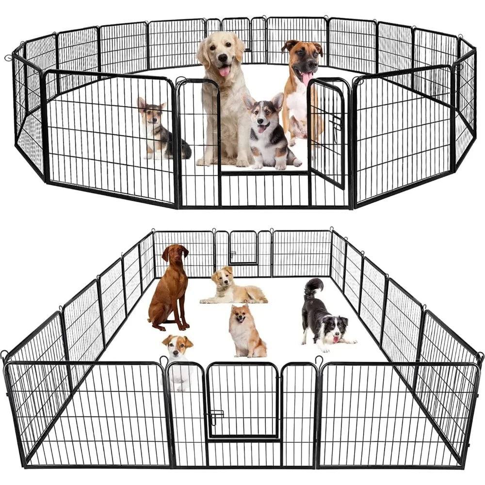 Hign-concerned Heavy Duty Metal Pet Exercise Pen 16 Panels