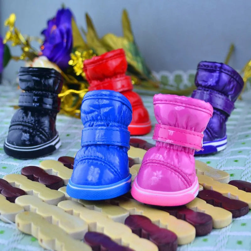 Guangdong Warm Dog Shoes Winter Fleece Waterproof Boots