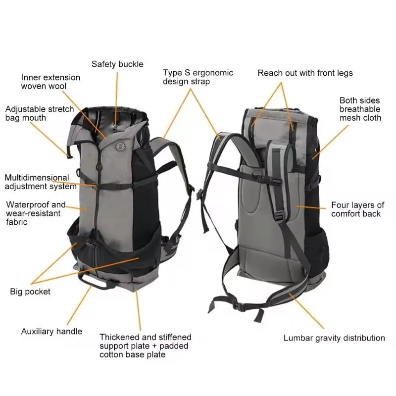 Breathable Hiking Pet Dog Carrier Travel Backpack Outdoor