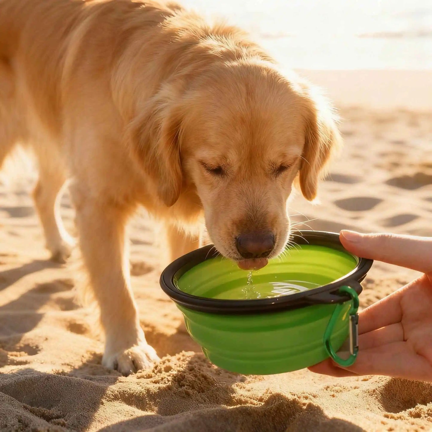Bayto Portable Foldable Pet Food Bowl for Cats and Dogs