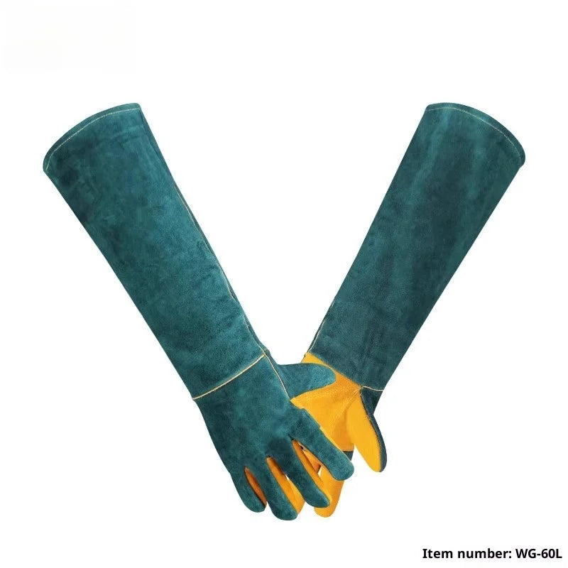 Leather Anti Bite Gloves For Dog Training And Scratch Protection