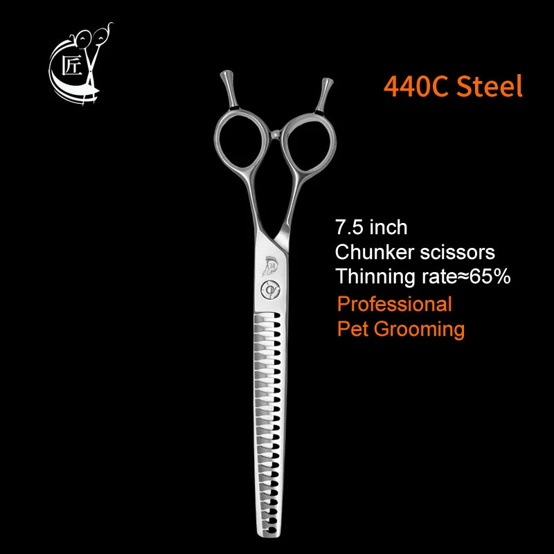 Crane 7.5/8.0inch Dog Beauty Scissors Professional Thinning Scissors Pet Items Chunker Scissors Dog Pets Supplies Accesories