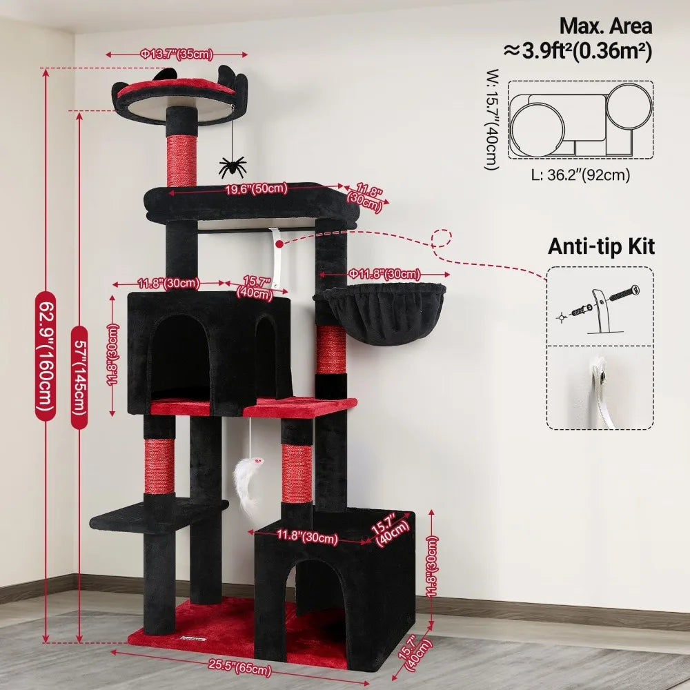 Globlazer Gothic Cat Tree With Indoor Scratching Posts