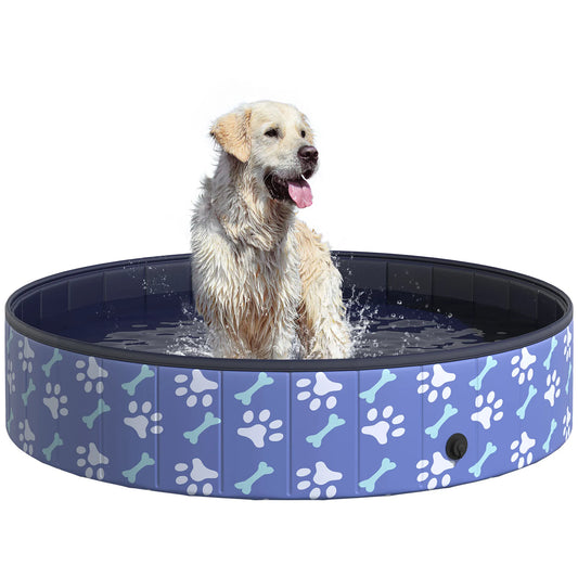 Foldable Pet Swimming Pool Portable Bathing Tub Anti Slip