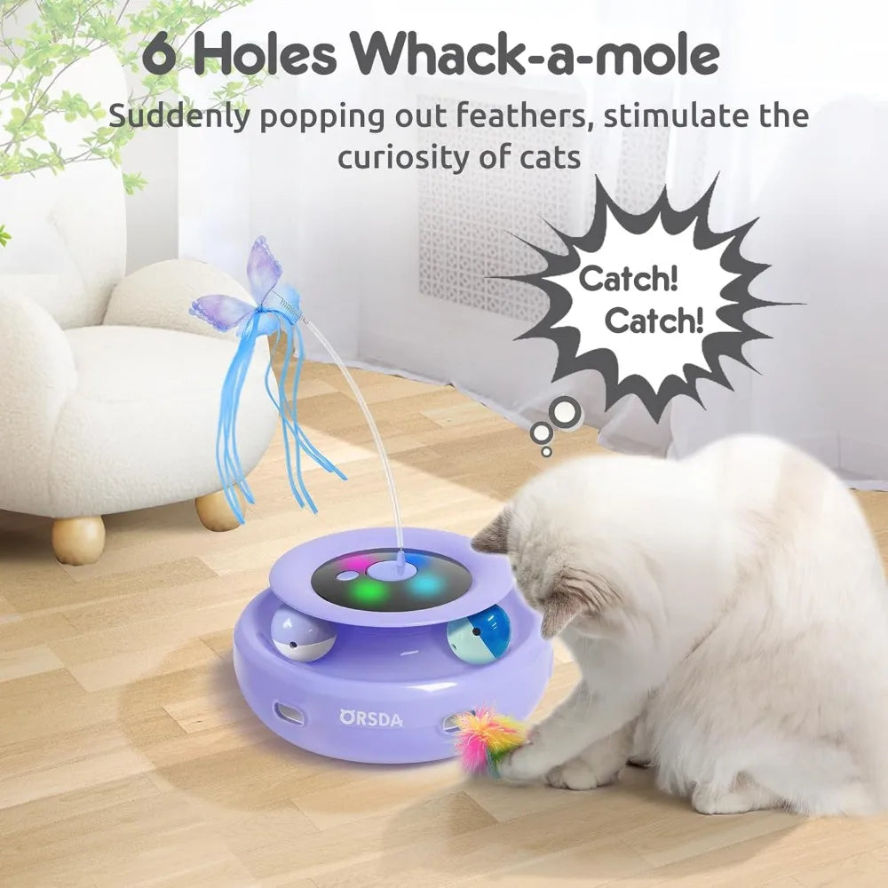 Hign-concerned ORSDA 3in1 Interactive Cat Toy USB Play