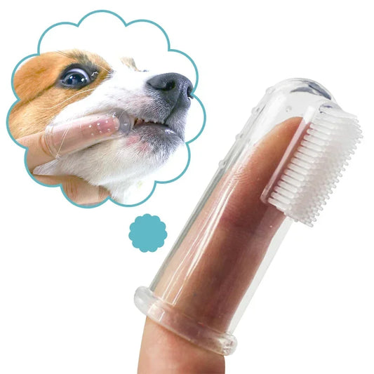 Super Soft Pet Finger Toothbrush for Dogs and Cats