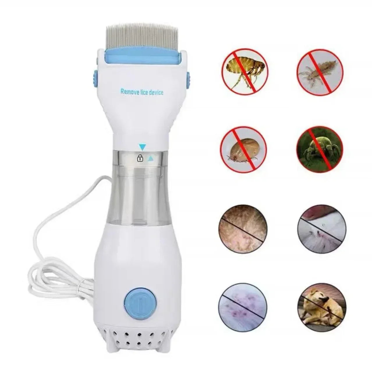 YTYIN Pet Electric Lice Grabber Comb For Cats And Dogs