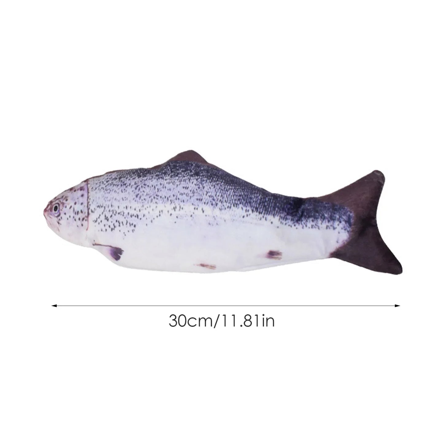 Interactive USB Fish Cat Toy Chew Bite Floppy Realistic Pet