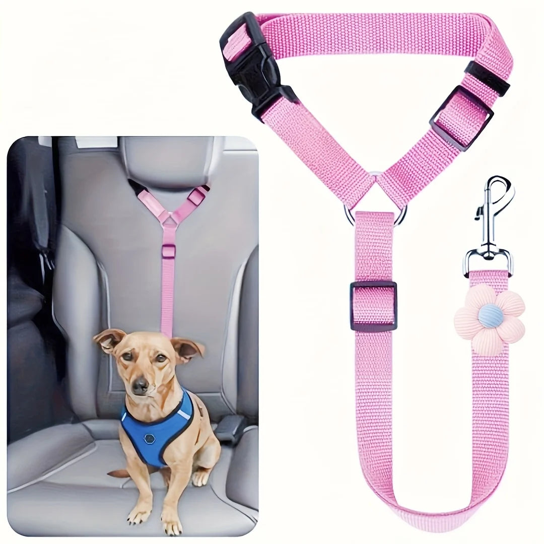 Dog Seat Belt For Vehicle Secure Pet Car Tether Leash