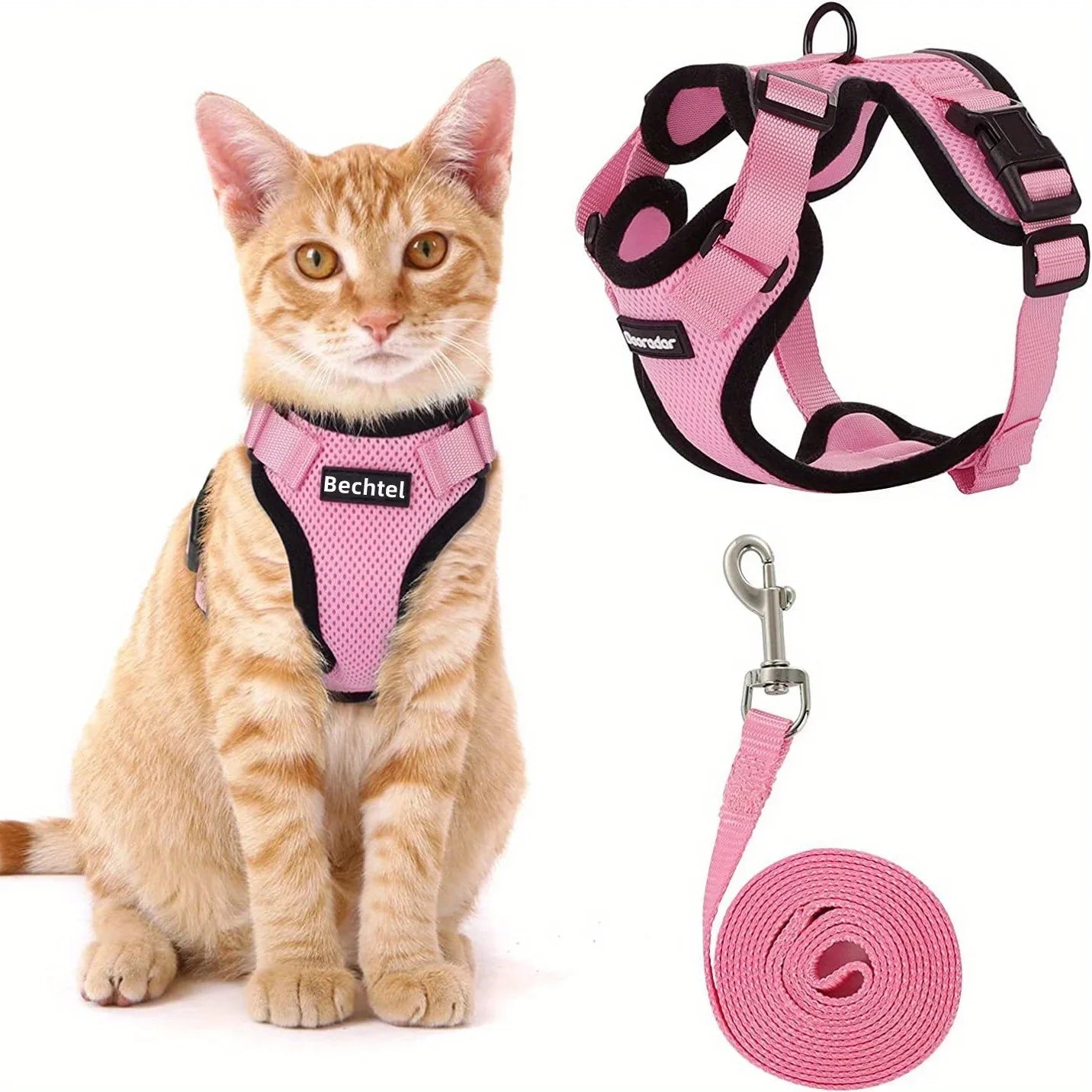 Cat Leash Non-Slip Adjustable Leash Non-Slip Cat Leash Vest Pet Chest Carrier