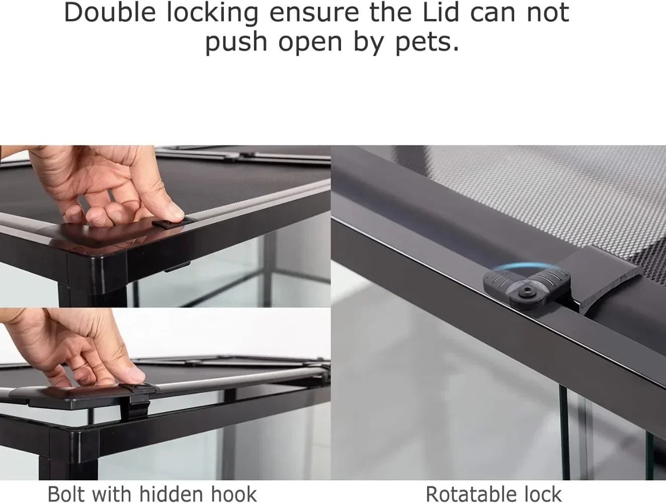 Hign-concerned Front Opening Glass Reptile Tank Terrarium