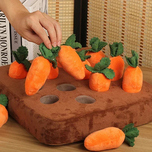 Innovative Plush Carrot Snuffle Mat For Dogs Interactive Toy