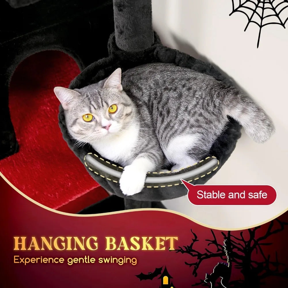 Globlazer Gothic Cat Tree With Indoor Scratching Posts