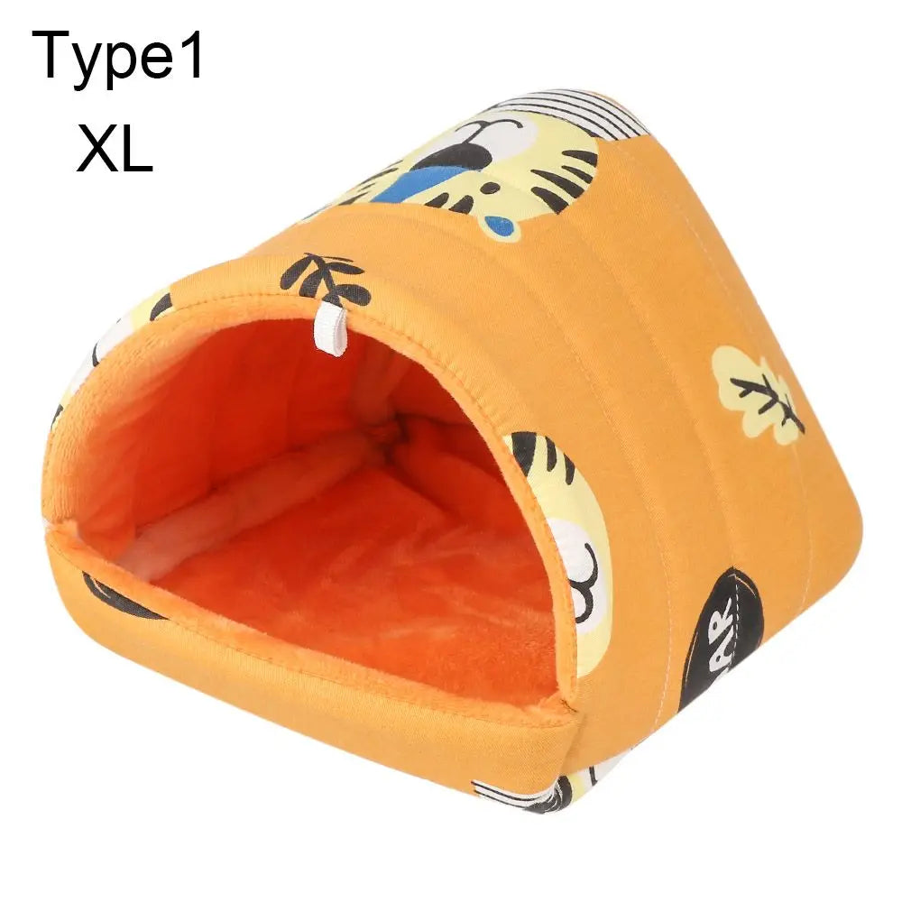 NONECN Hamster House Bed Cozy Soft Pet Nest Mat Fleece