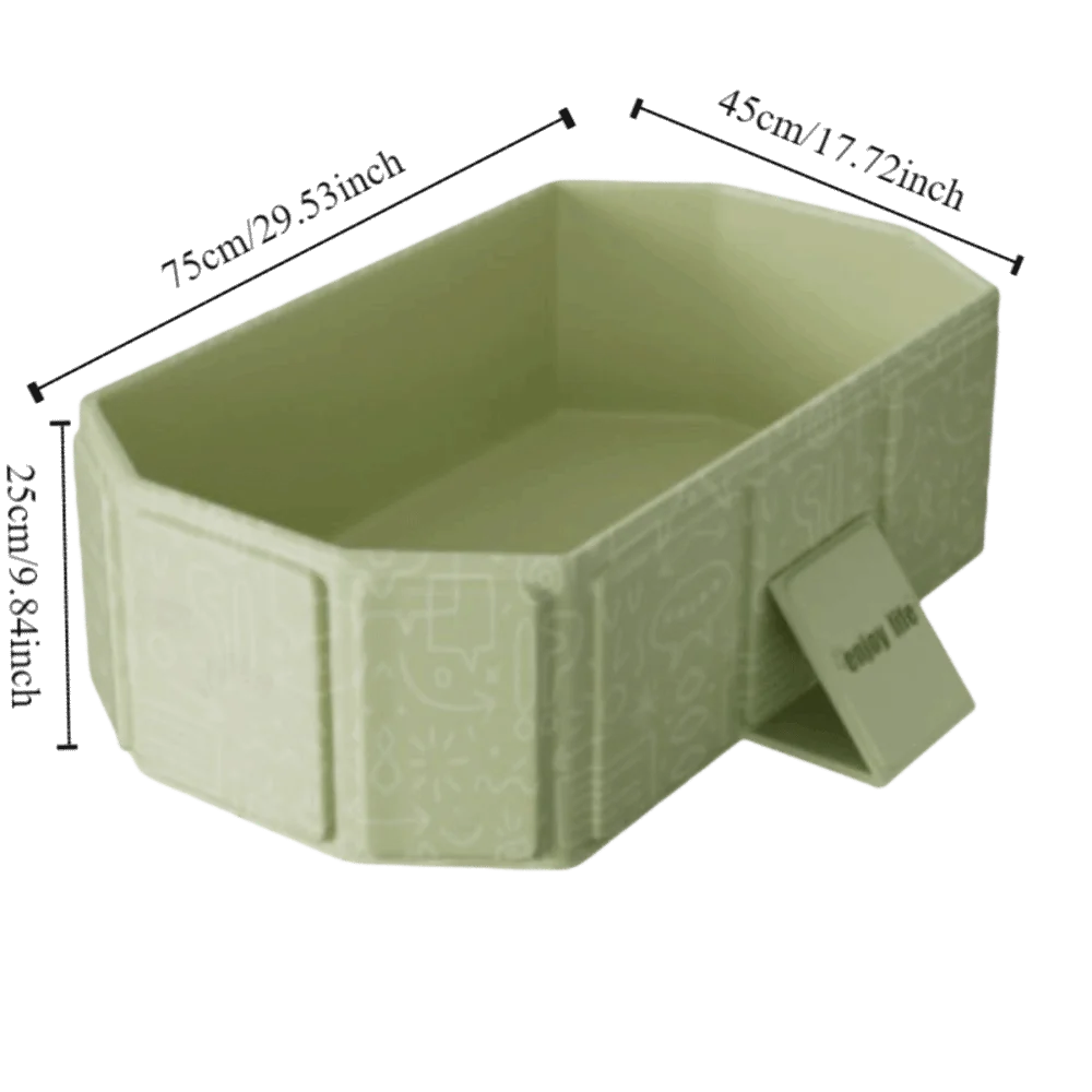 Portable Folding Dog Bath Tub With Drainage Holes PVC