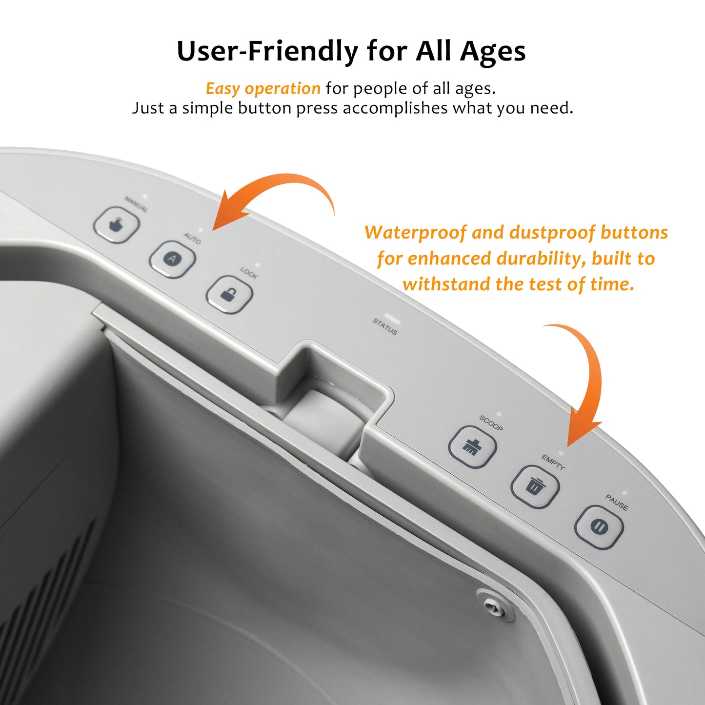 Furoomate SelfCleaning Cat Litter Box OpenTop Advanced Safety Sensors