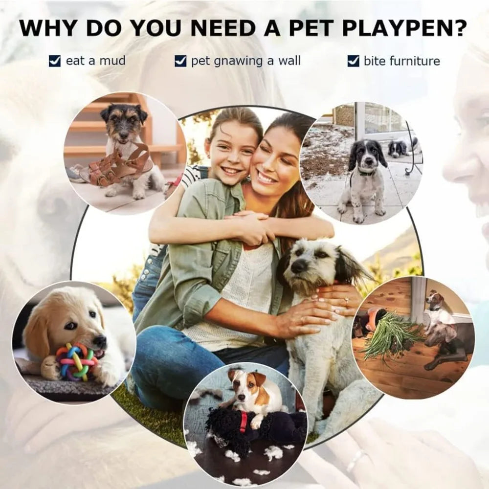 Hign-concerned Heavy Duty Metal Pet Exercise Pen 16 Panels