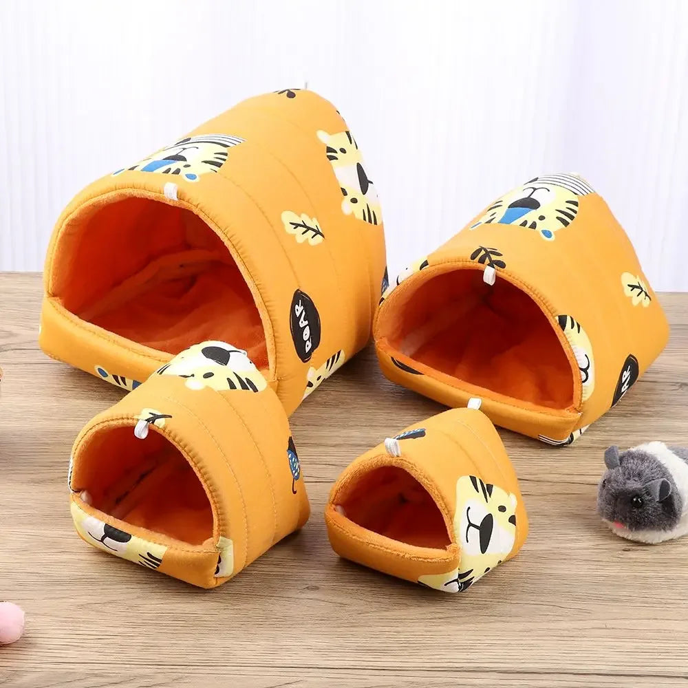 NONECN Hamster House Bed Cozy Soft Pet Nest Mat Fleece