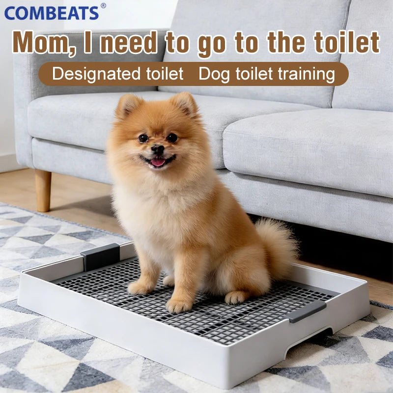 COMBEATS Flat Dog Potty Tray Pee Pad Fixation Flushable