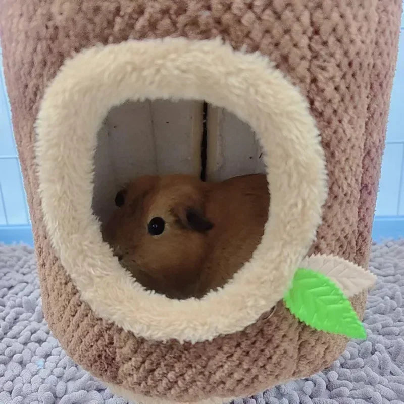 NONECN Tree Stump Hamster Hammock Nest Bed Small Animal