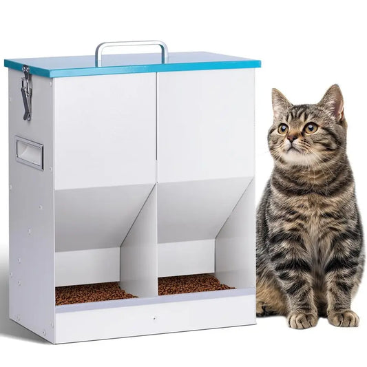 Automatic Cat Feeder for Two Cats Outdoor Dispenser