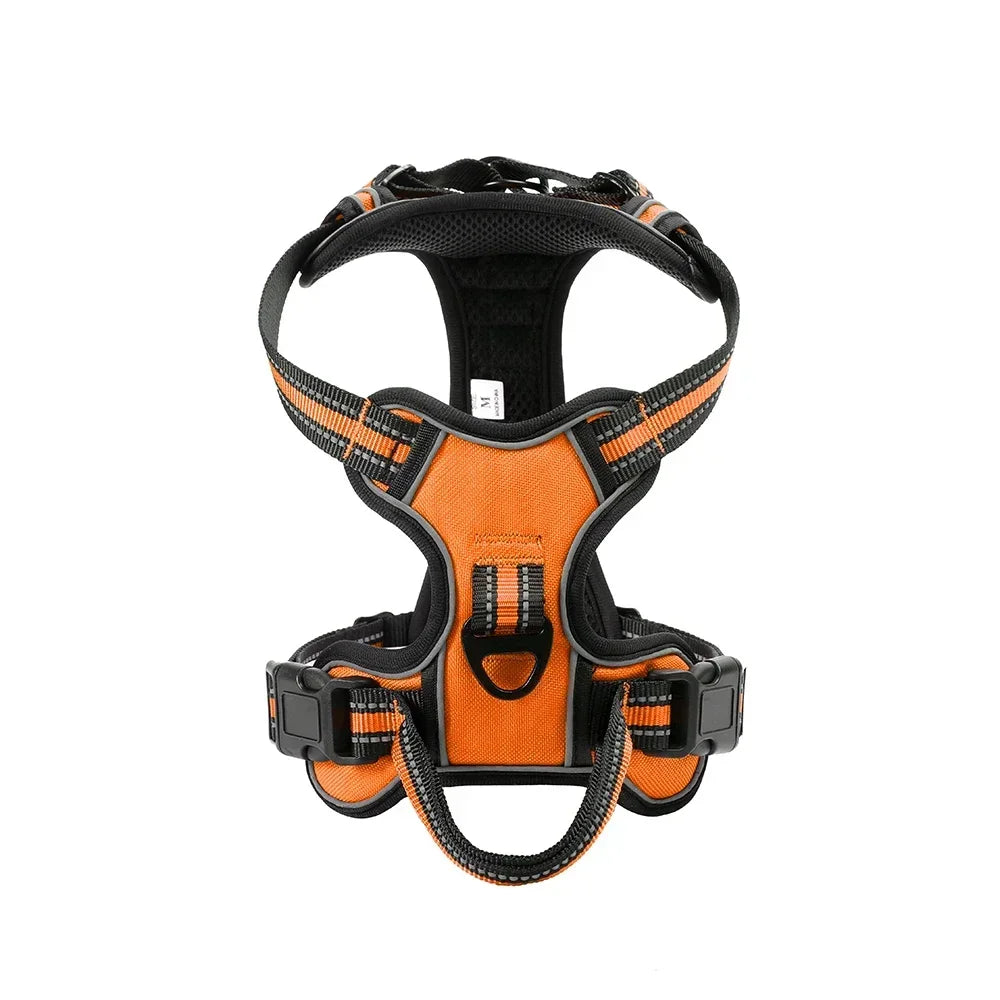 NONECN Reflective Adjustable Nylon Dog Harness Vest No Pull