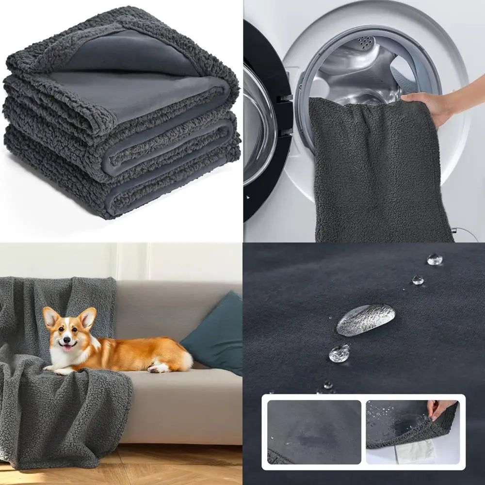 Breed Washable Fleece Dog Blanket Couch Protector For Pets