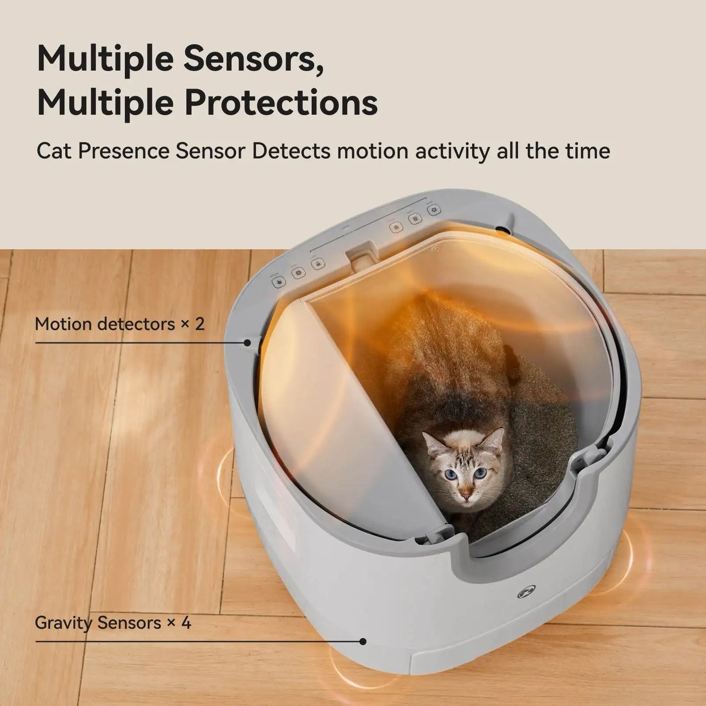 Furoomate Automatic Self-Cleaning Cat Litter Box High-Capacity Pet Toilet Tray
