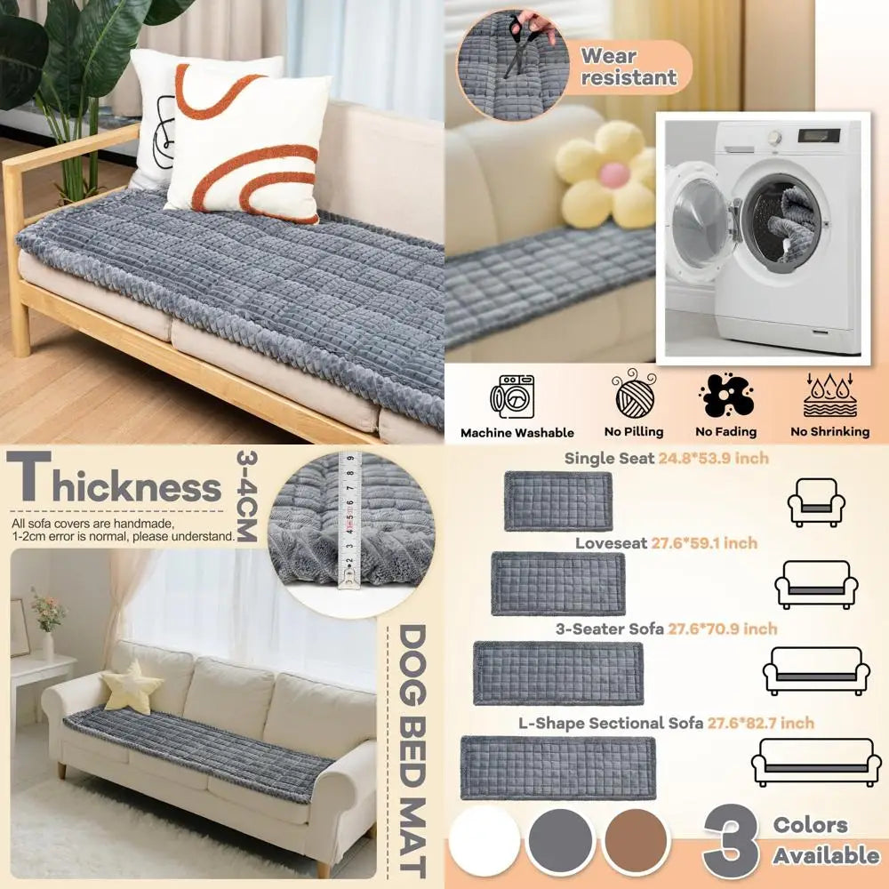 Washable Dog Couch Cover Non Slip Bed Mat For Sofas