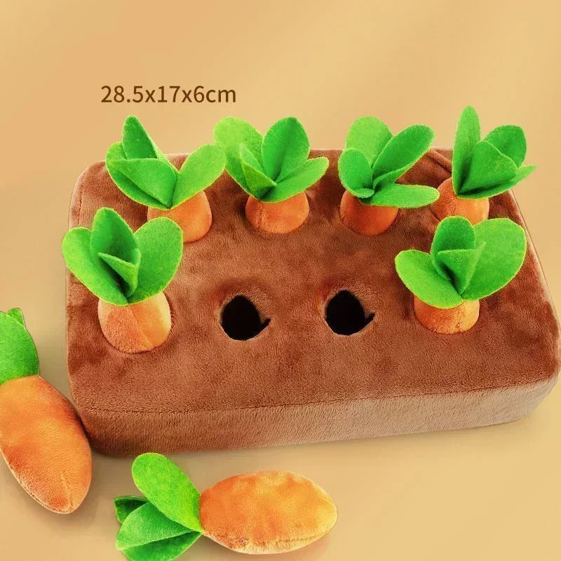 Innovative Plush Carrot Snuffle Mat For Dogs Interactive Toy