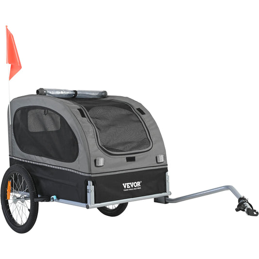 SucceBuy Dog Bike Trailer Cart With Foldable Frame Durable
