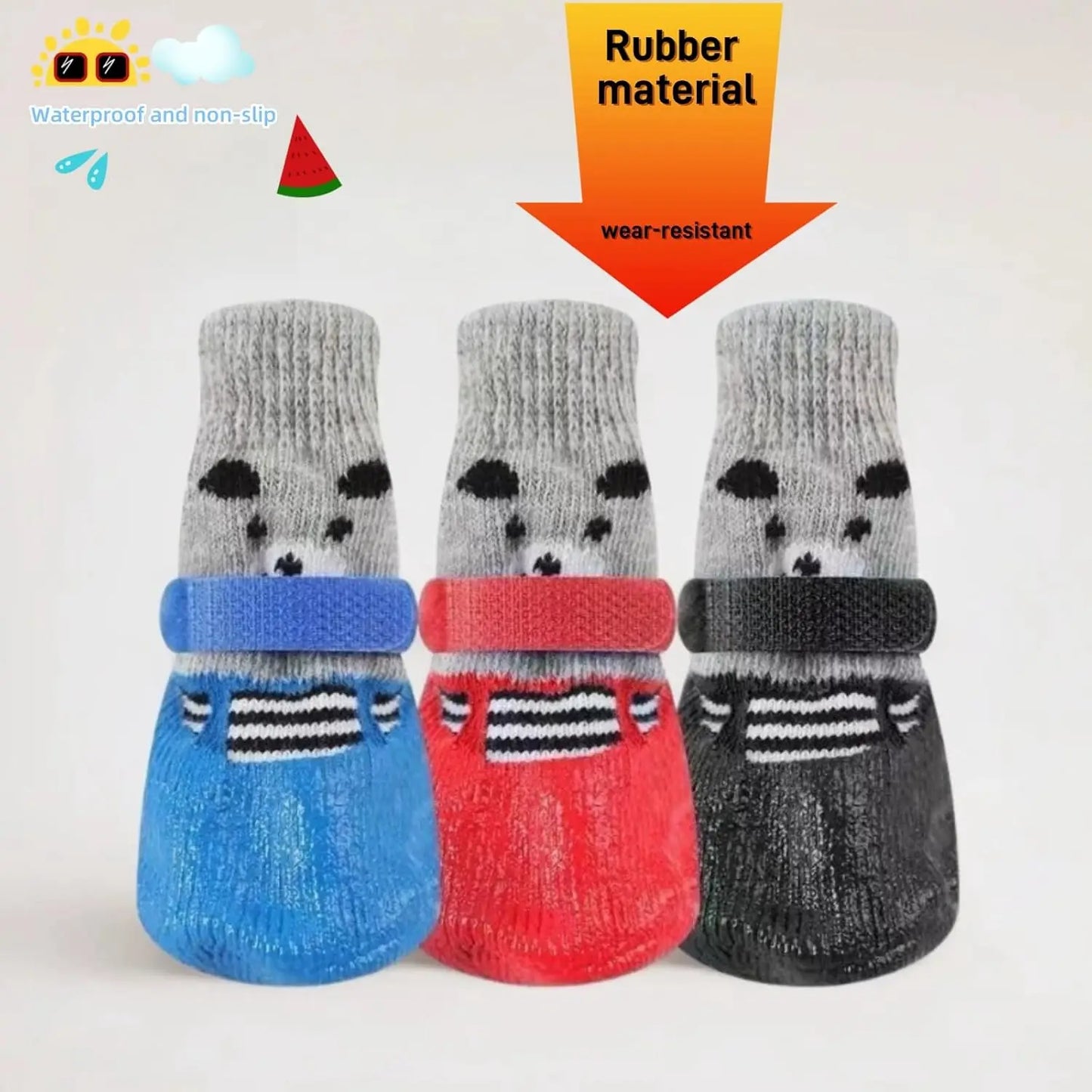 Pet Dog Shoes Non-slip Waterproof Boots For Small Medium Pets