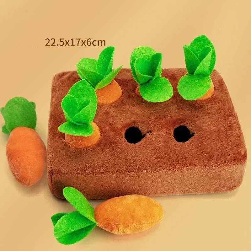 Innovative Plush Carrot Snuffle Mat For Dogs Interactive Toy