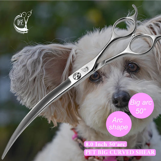 Curved Dog Grooming Scissors For Professional Pet Hair Care